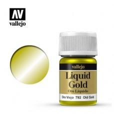 【桌遊老爹】Acrylicos Vallejo - 液態金屬 - 陳舊金色 Old Gold - 70792