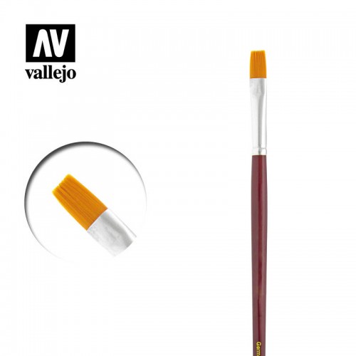 【桌遊老爹】Acrylicos Vallejo 塑膠纖維平行畫筆 4 號