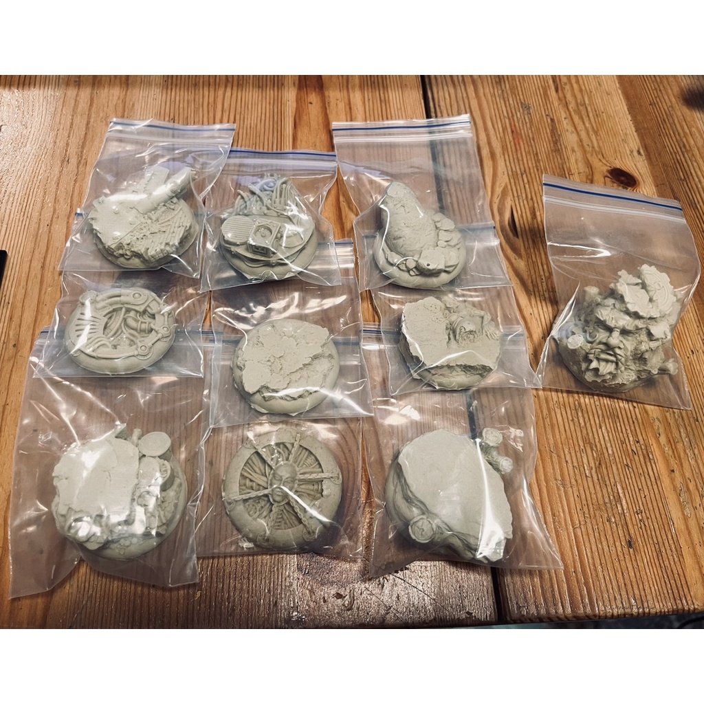 【桌遊老爹】49mm地形底座 地臺 展示座 底盤 模型 微縮模型 戰棋