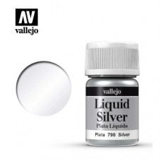【桌遊老爹】Acrylicos Vallejo - 液態金屬 - 銀色 Silver - 70790