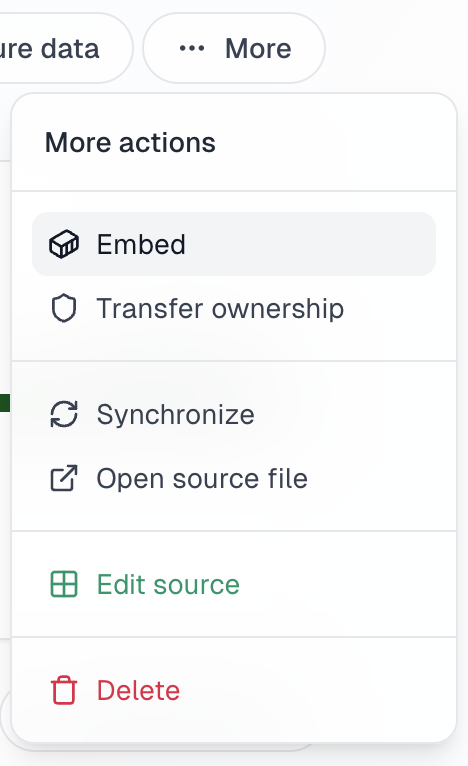 Embed button