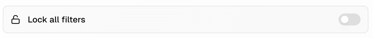 Lock filters toggle button in the filters panel