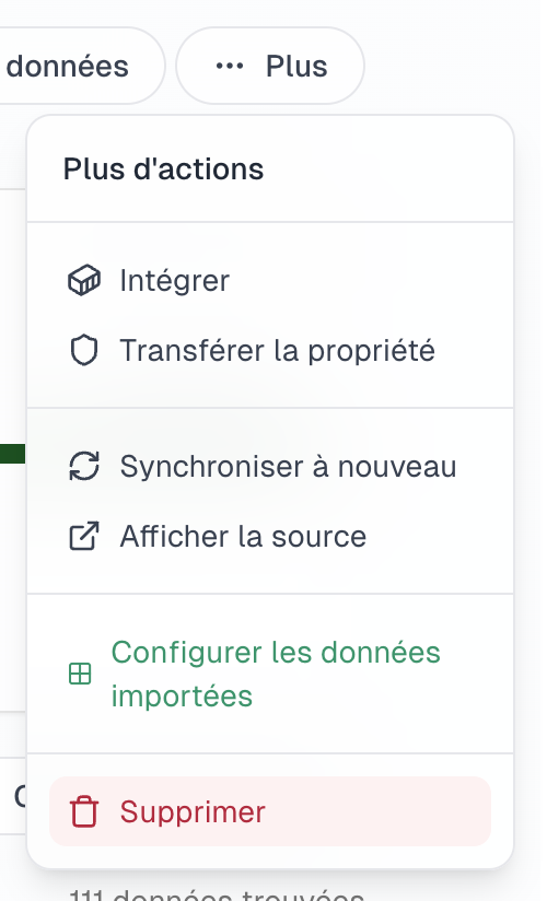 Bouton Supprimer