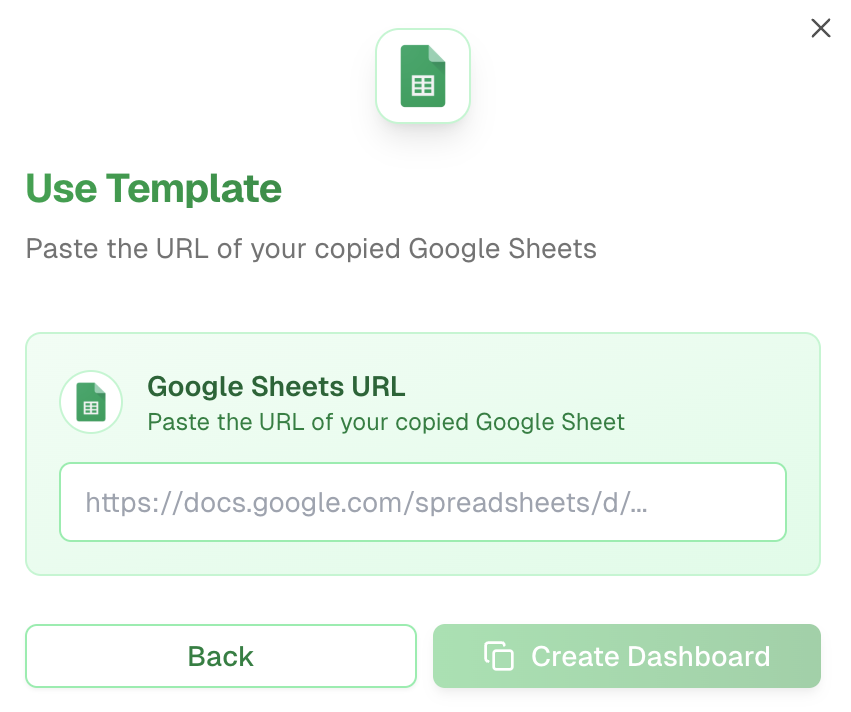 Inputting Google Sheets URL in Boardly