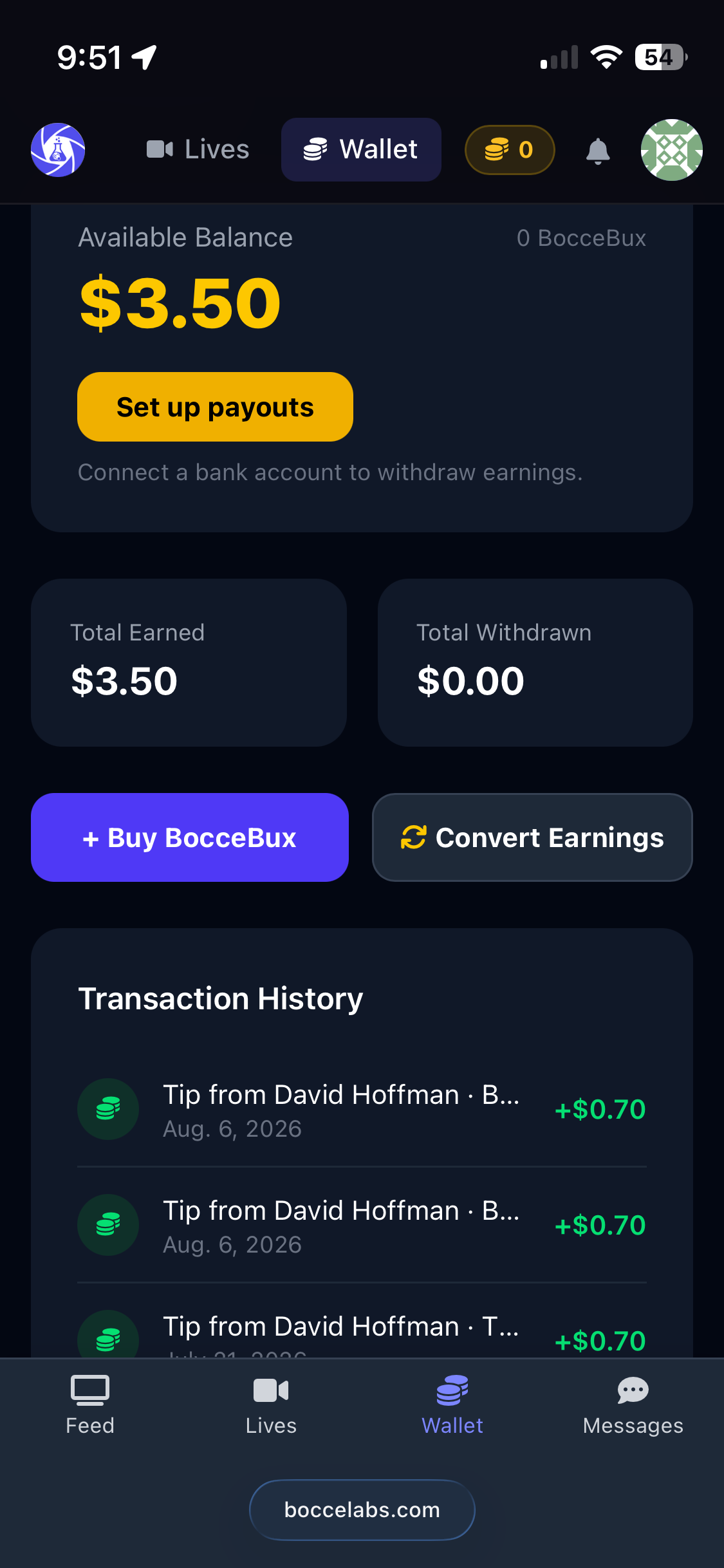 BocceLabs Wallet