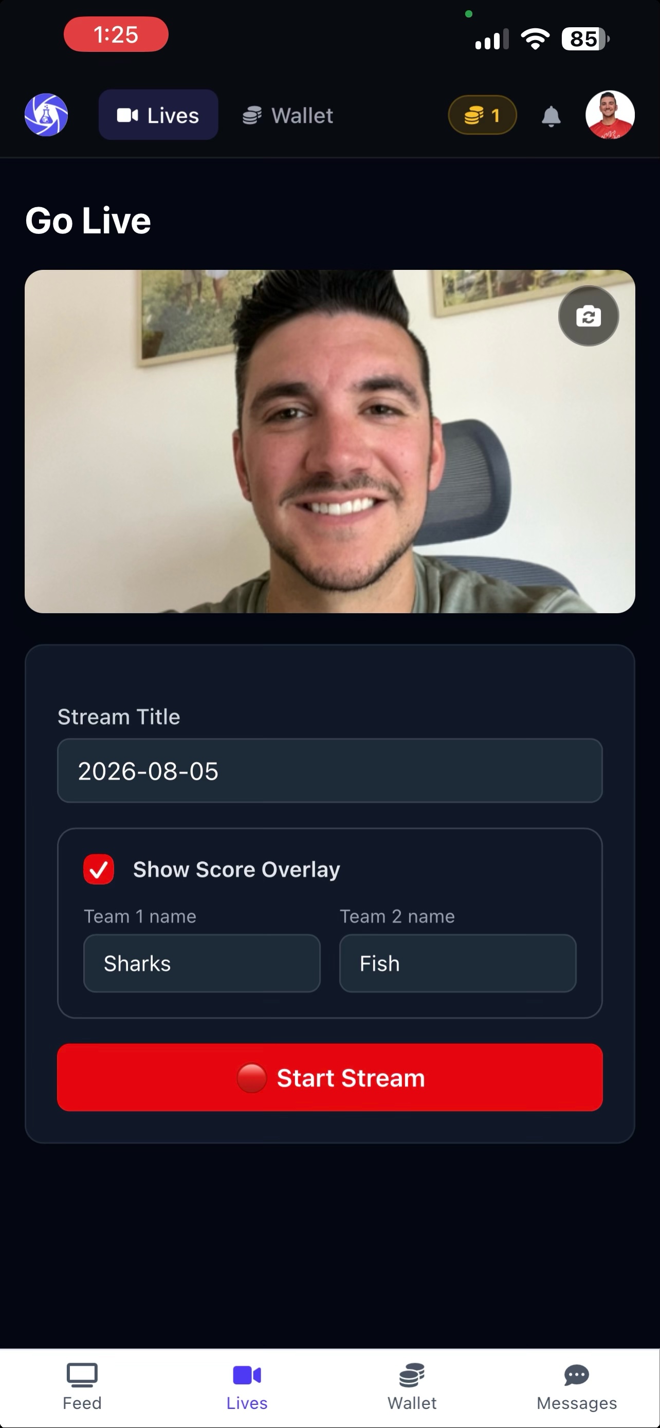 Tony Livestreaming