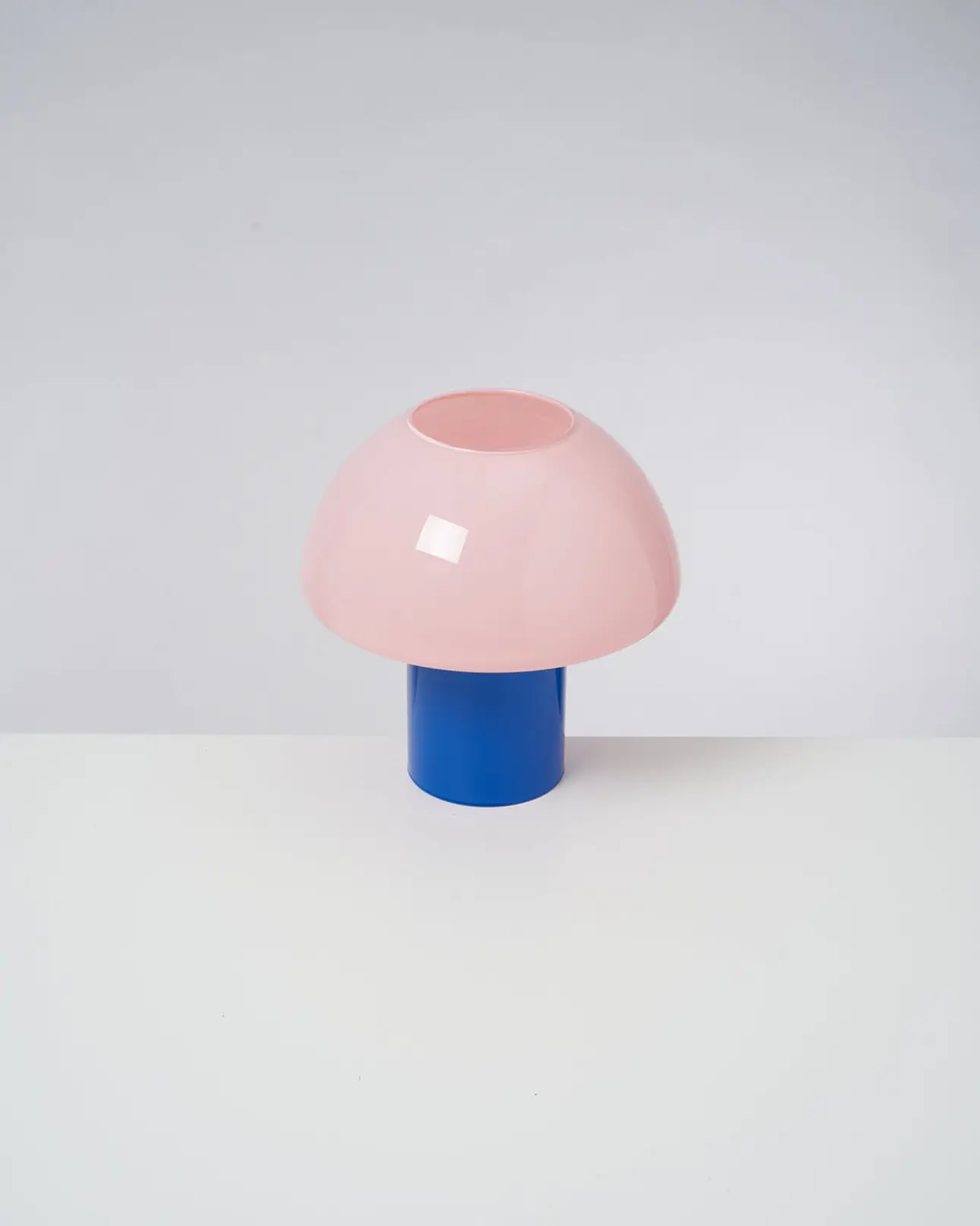 Cogumelo - Glass lamp pink blue