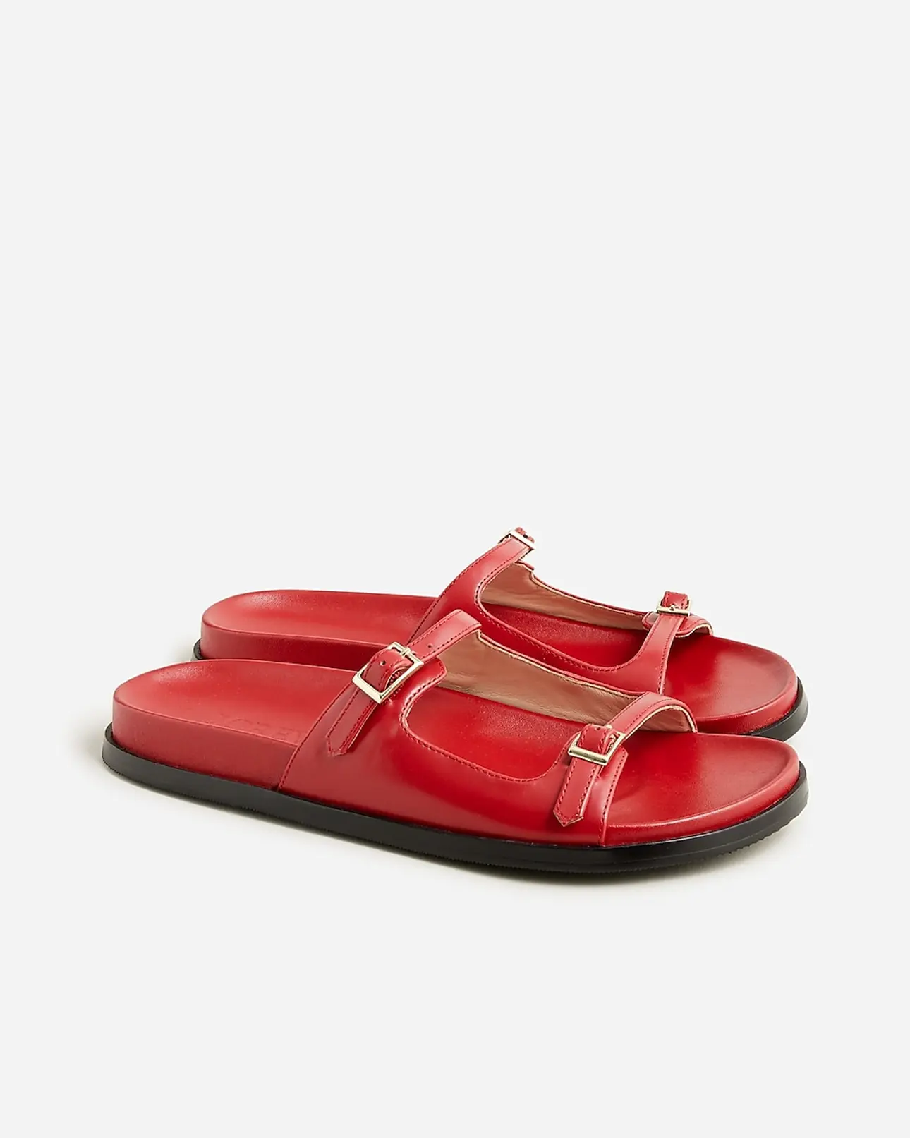 J.Crew: Colbie Buckle Sandals In Leather For WomenClosesearch