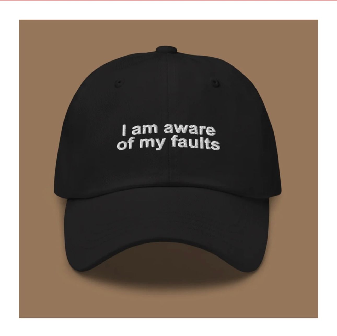 Aware of My Faults Hat - Etsy Italy