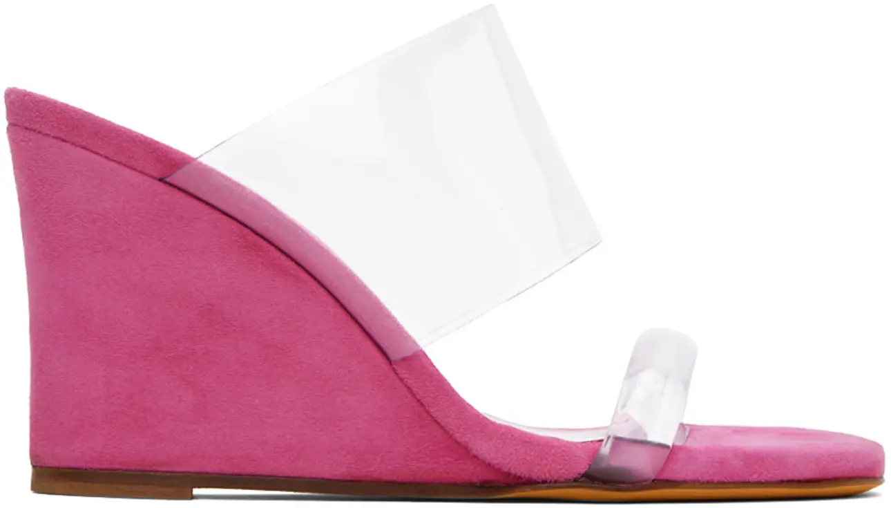 Maryam Nassir Zadeh - Pink Olympia Wedge Sandals