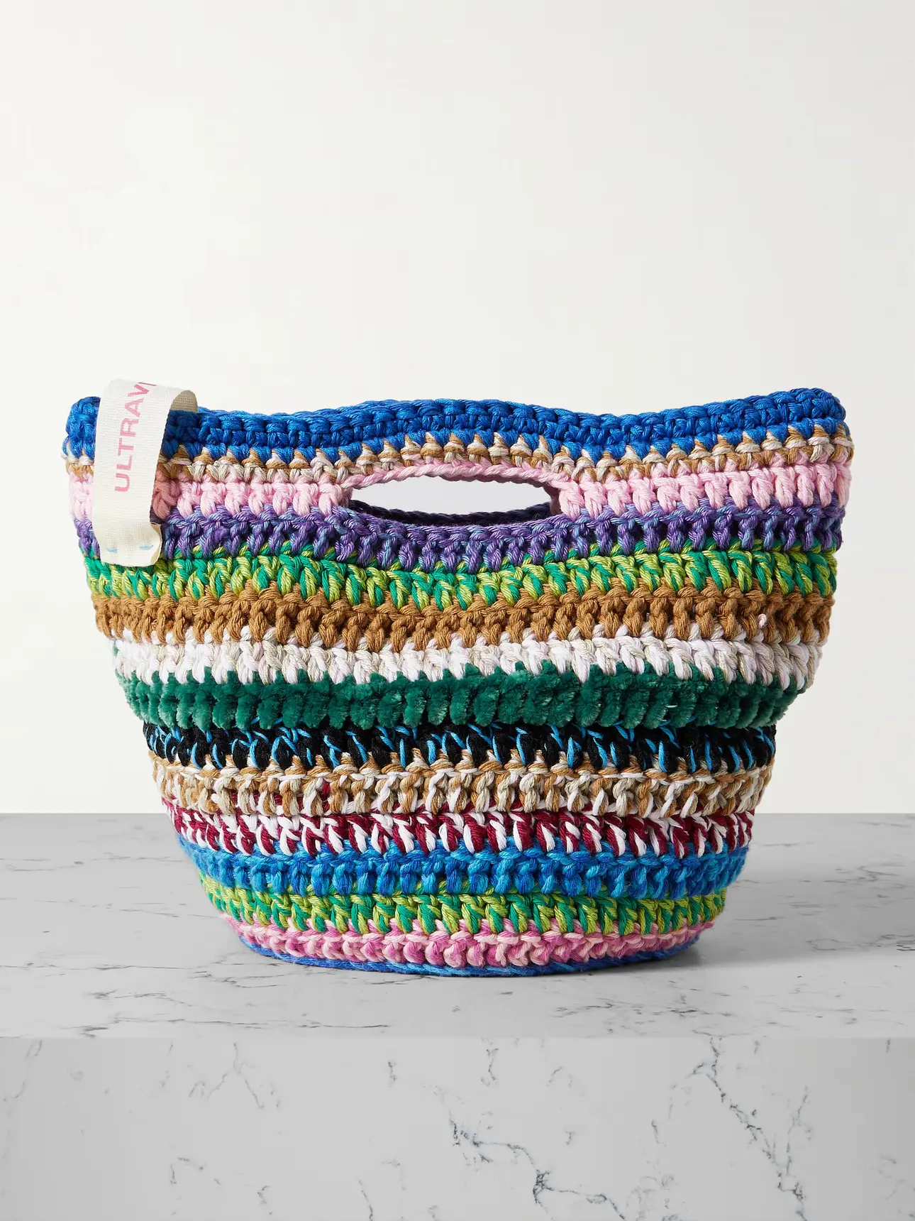 ULTRAVIOLHAT Riviera crocheted cotton tote | NET-A-PORTER