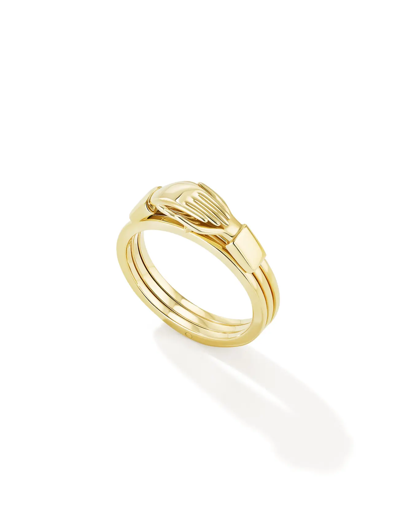 Hand In Hand Ring Yellow Gold – AVGVST Jewelry