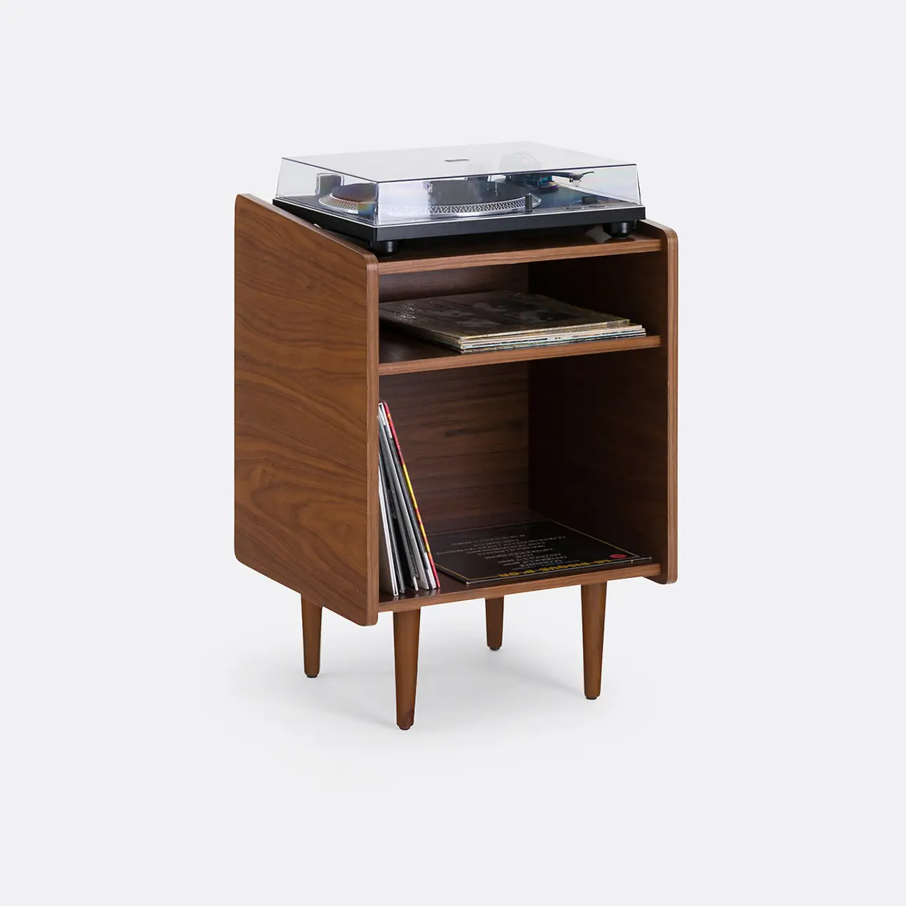 Vintage-Plattenregal Ronda, B. 51 cm
