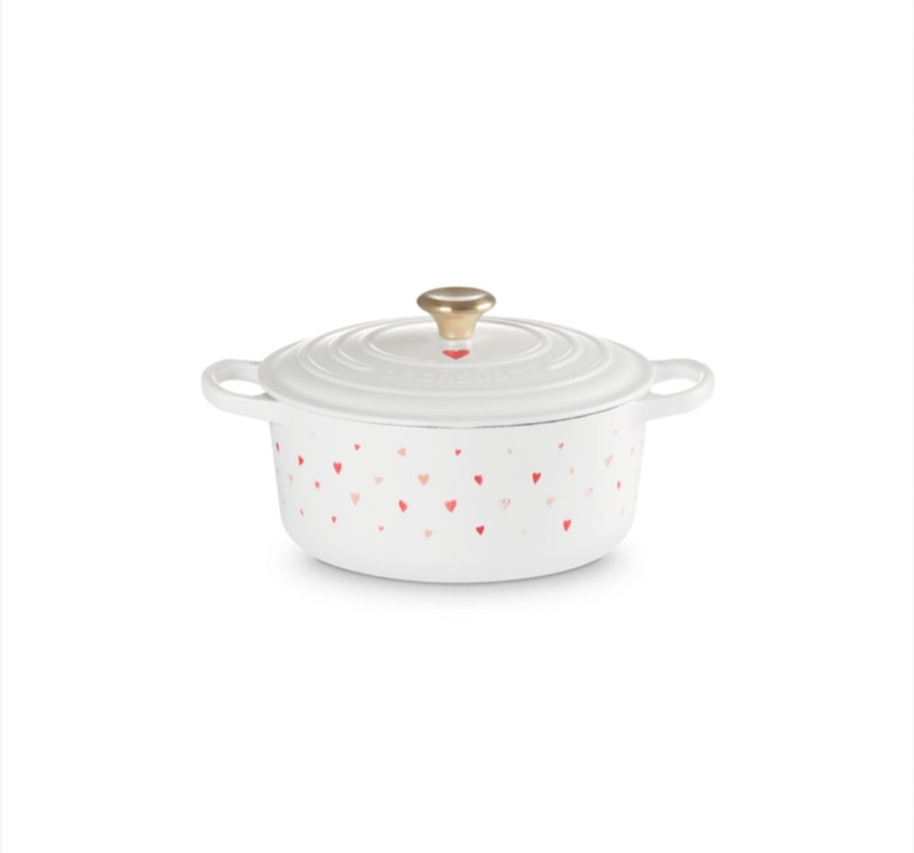 Cocotte motifs cœurs en fonte émaillée | Le Creuset FR