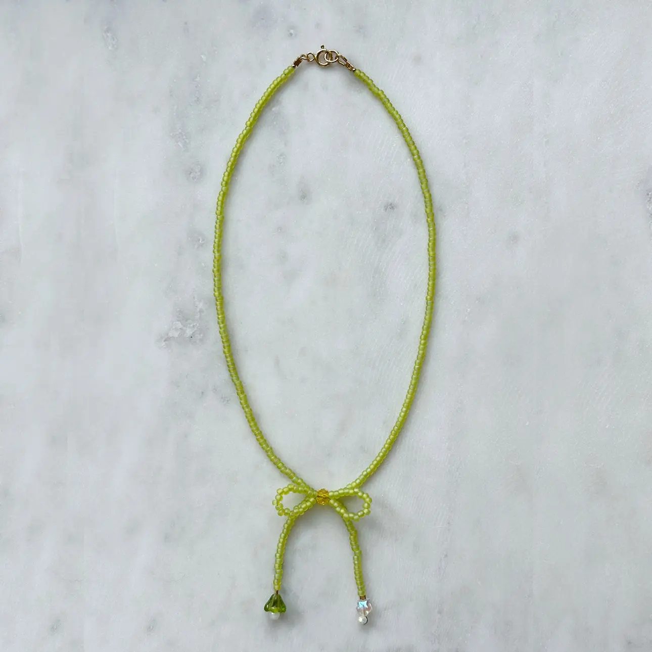 Bow Choker - Chartreuse