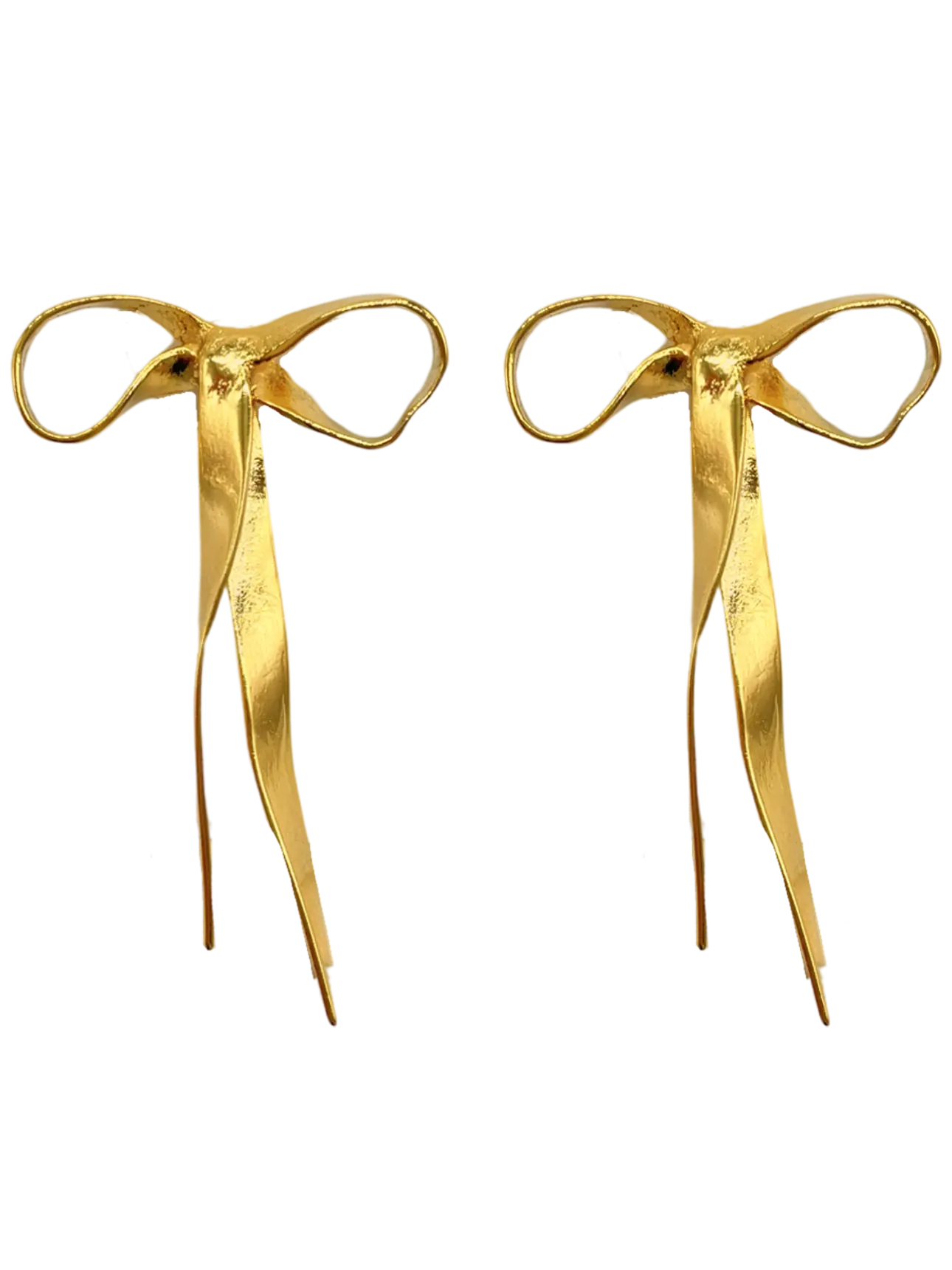 Queen Bow Earrings Gold