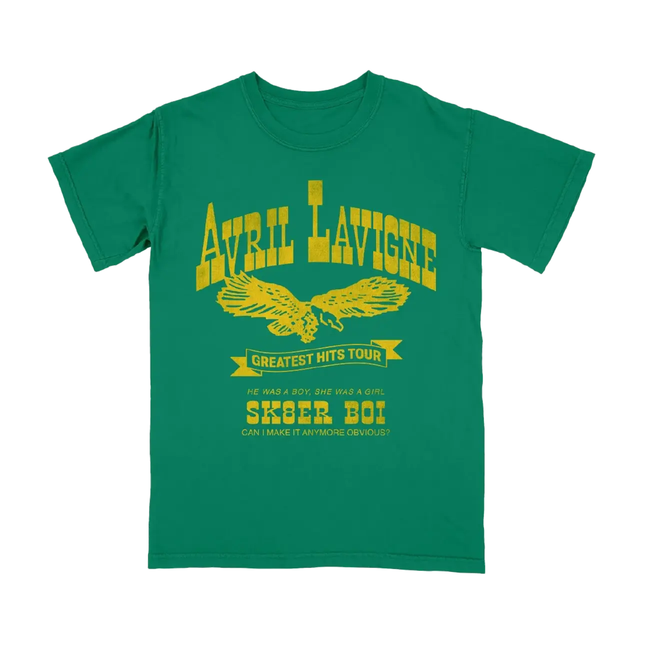 Sk8er Boi Green Tee - Avril Lavigne