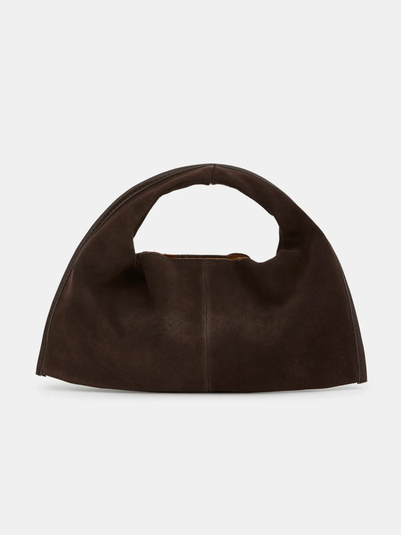 Suede Mini Tote Bag, Cocoa