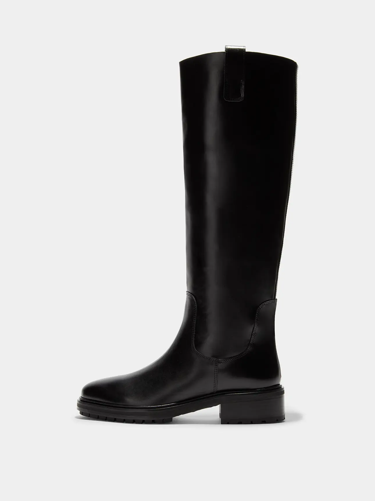 Aeyde | HENRY Black Knee-High Riding Boot