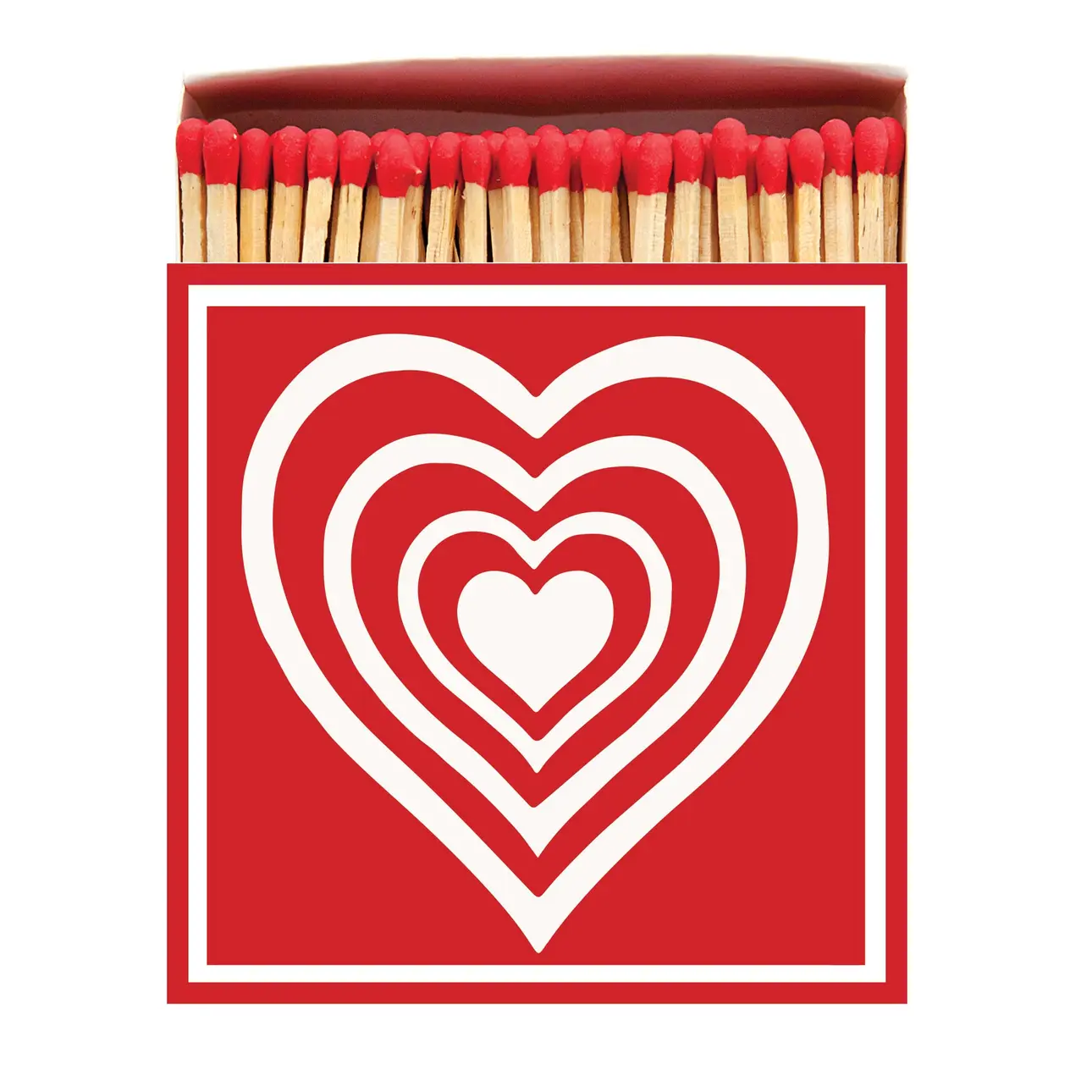 Concentric Heart - Square Matchboxes - Archivist - from Archivist Gallery