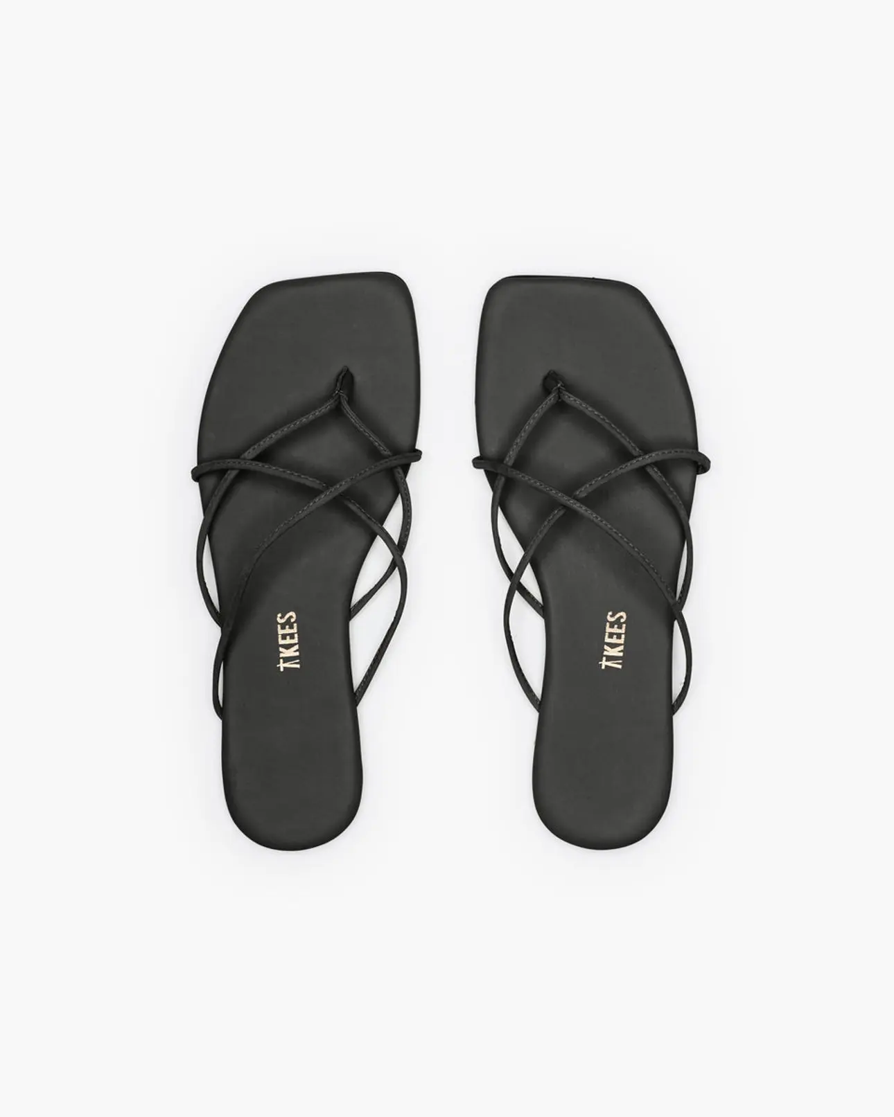 Square Toe Elle in Black | Women's Sandals | TKEES