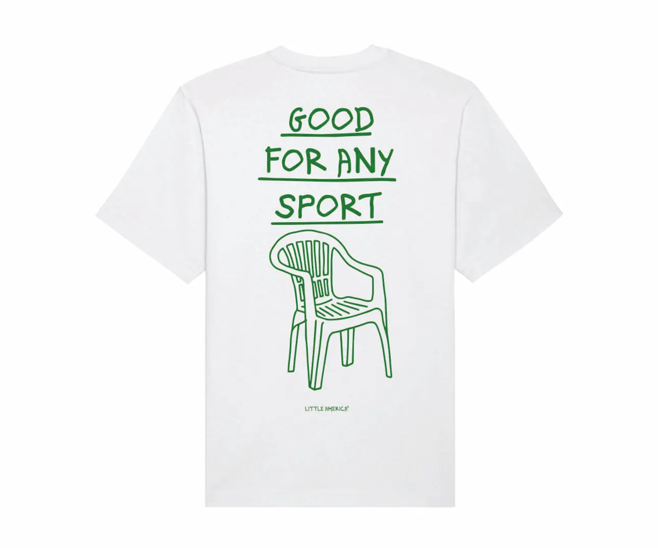 "Sport" S/S Tee - White/ Green