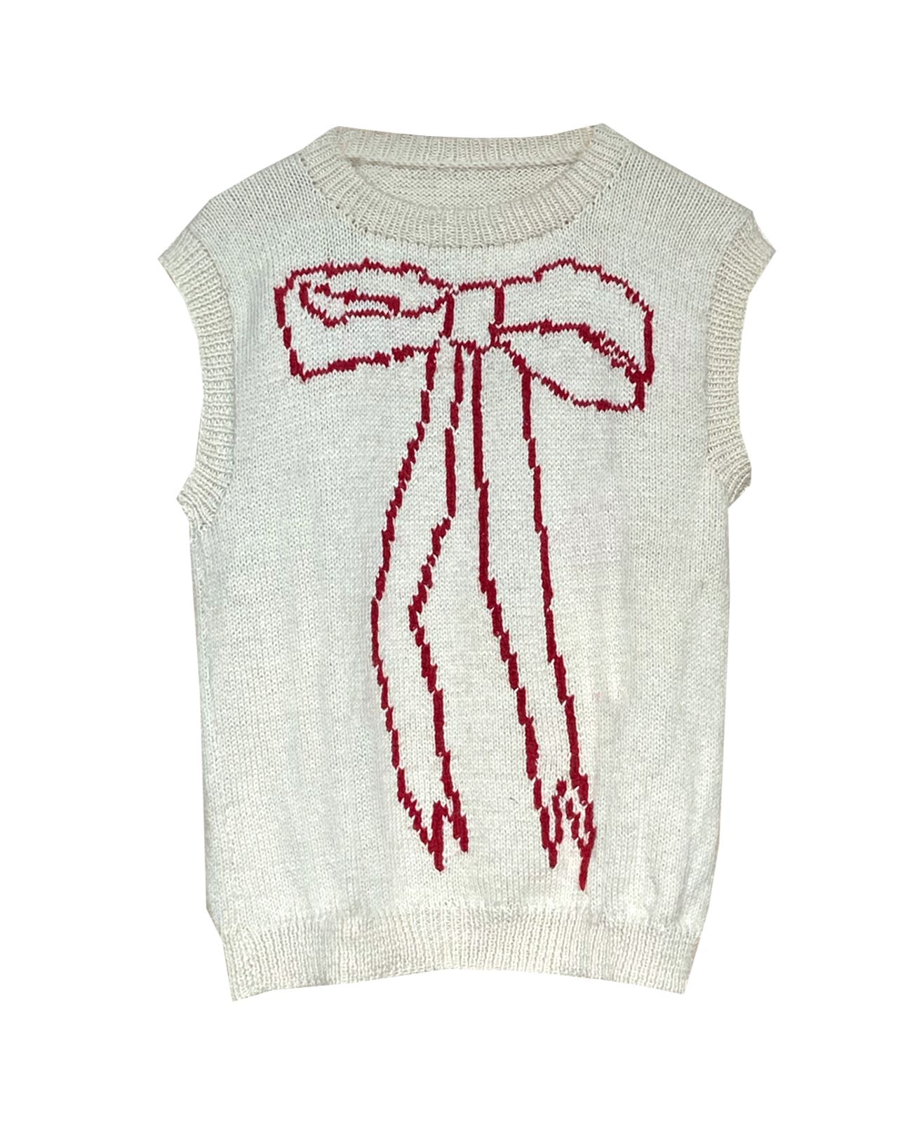 HOUSE PARTY - Red Ribbon Vest — The Amateur Weather Observers