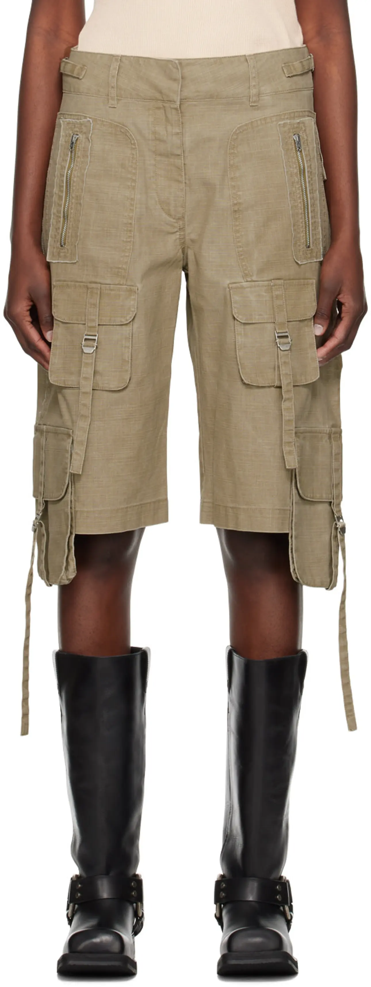 Acne Studios - Beige Cargo Shorts