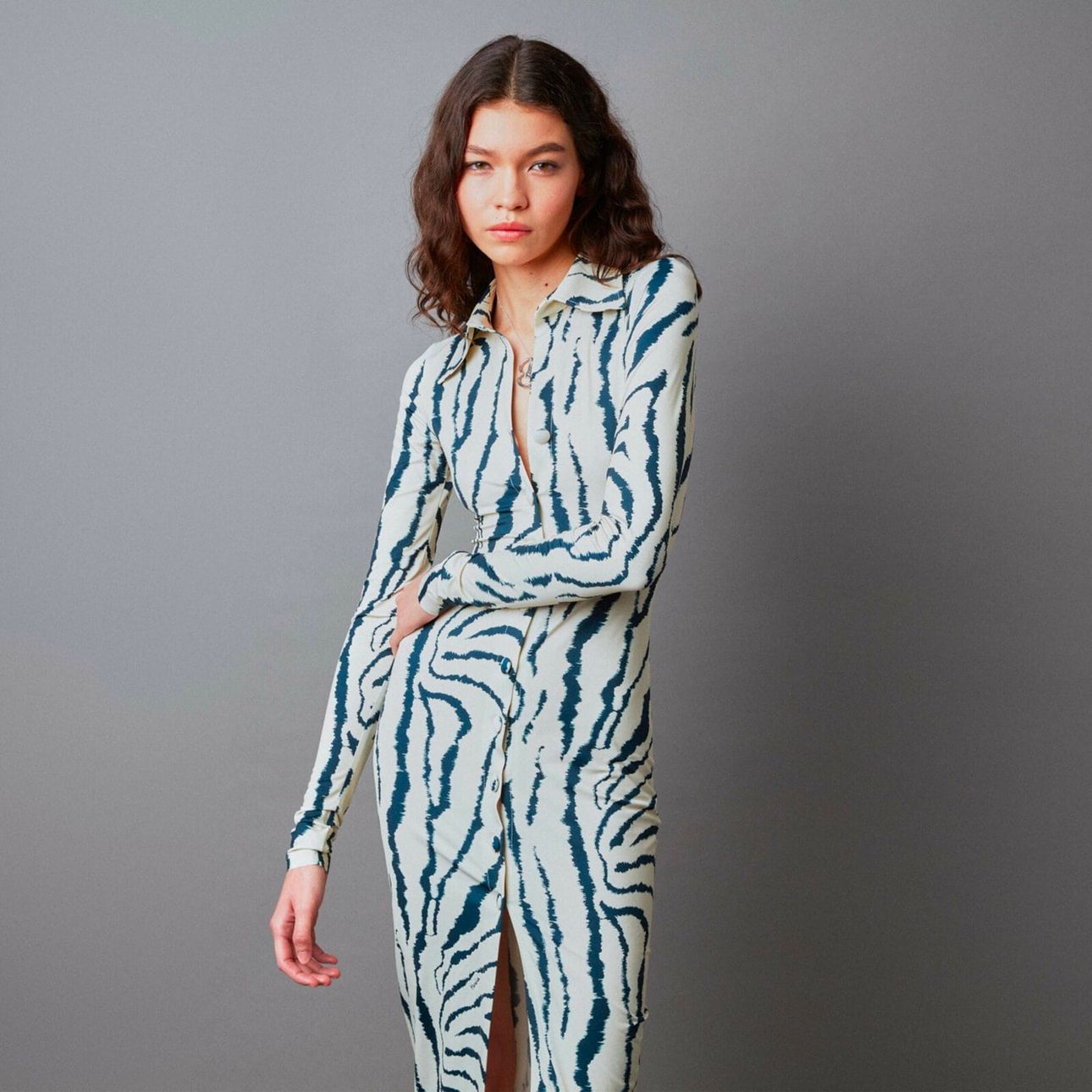 True Romance Dress Zebra White — Marcia