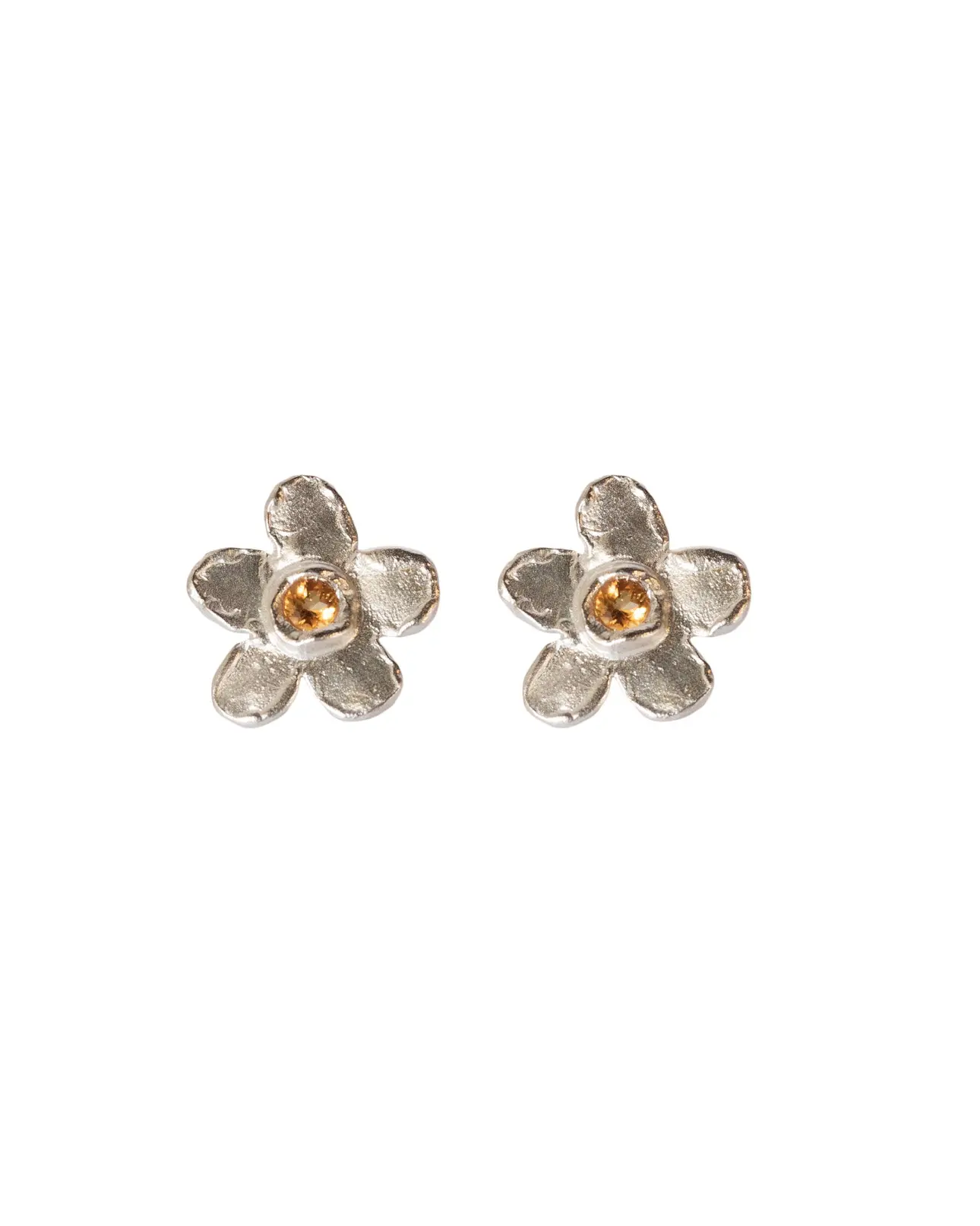 Designer Jewelry | Margarida Earrings in silver or Gold plated silver with natural stones