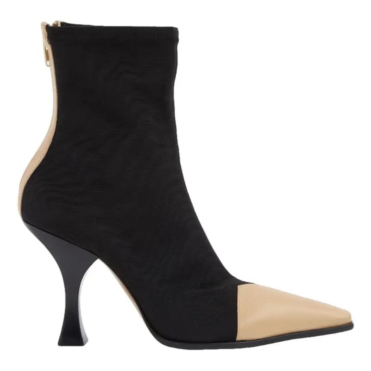 Madame cloth ankle boots Celine Black size 37.5 EU in Cloth - 41259625