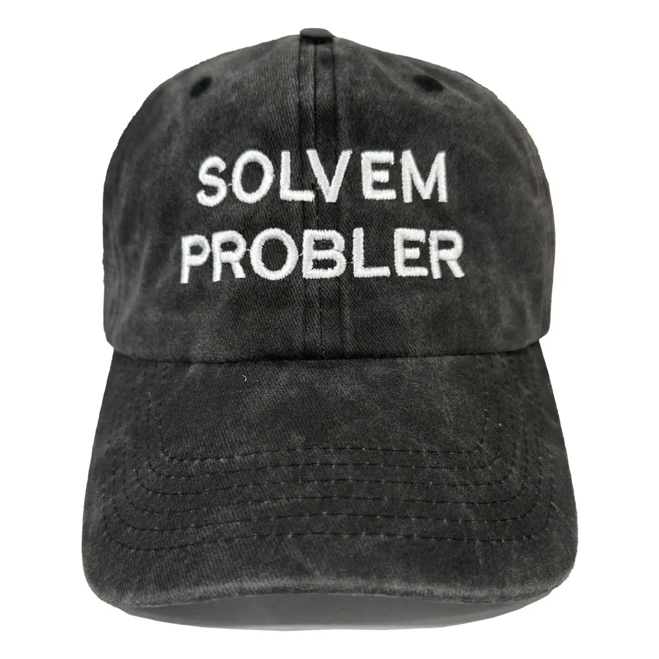 "Solvem Probler" 6 Panel Low Profile Embroidered Cap