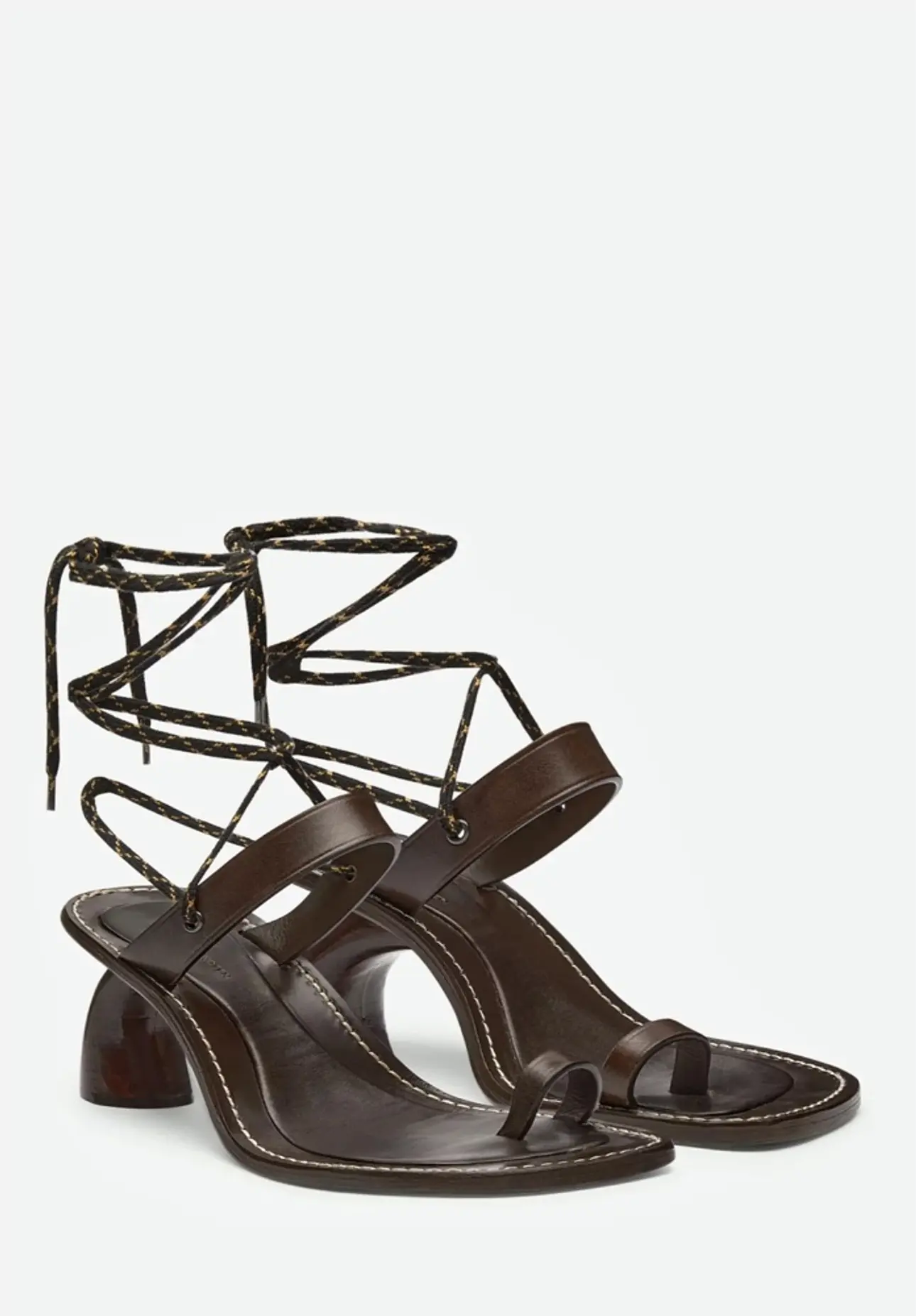 
    Dries Van Noten Wrap Around Sandal in Dark Brown | Santa Fe Dry Goods . Workshop . Wild Life  