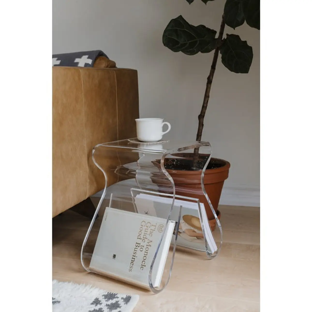 Magino Stool and Magazine Rack