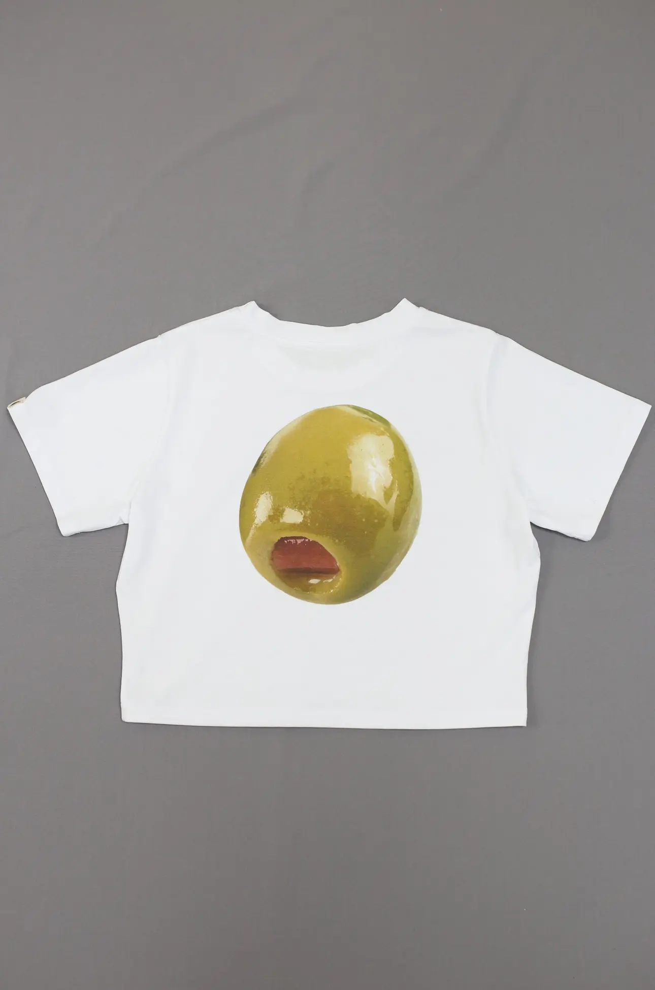 no 001/Olive Python/Graphic Baby Tee/Organic Cotton/Tshirt/Sustainable