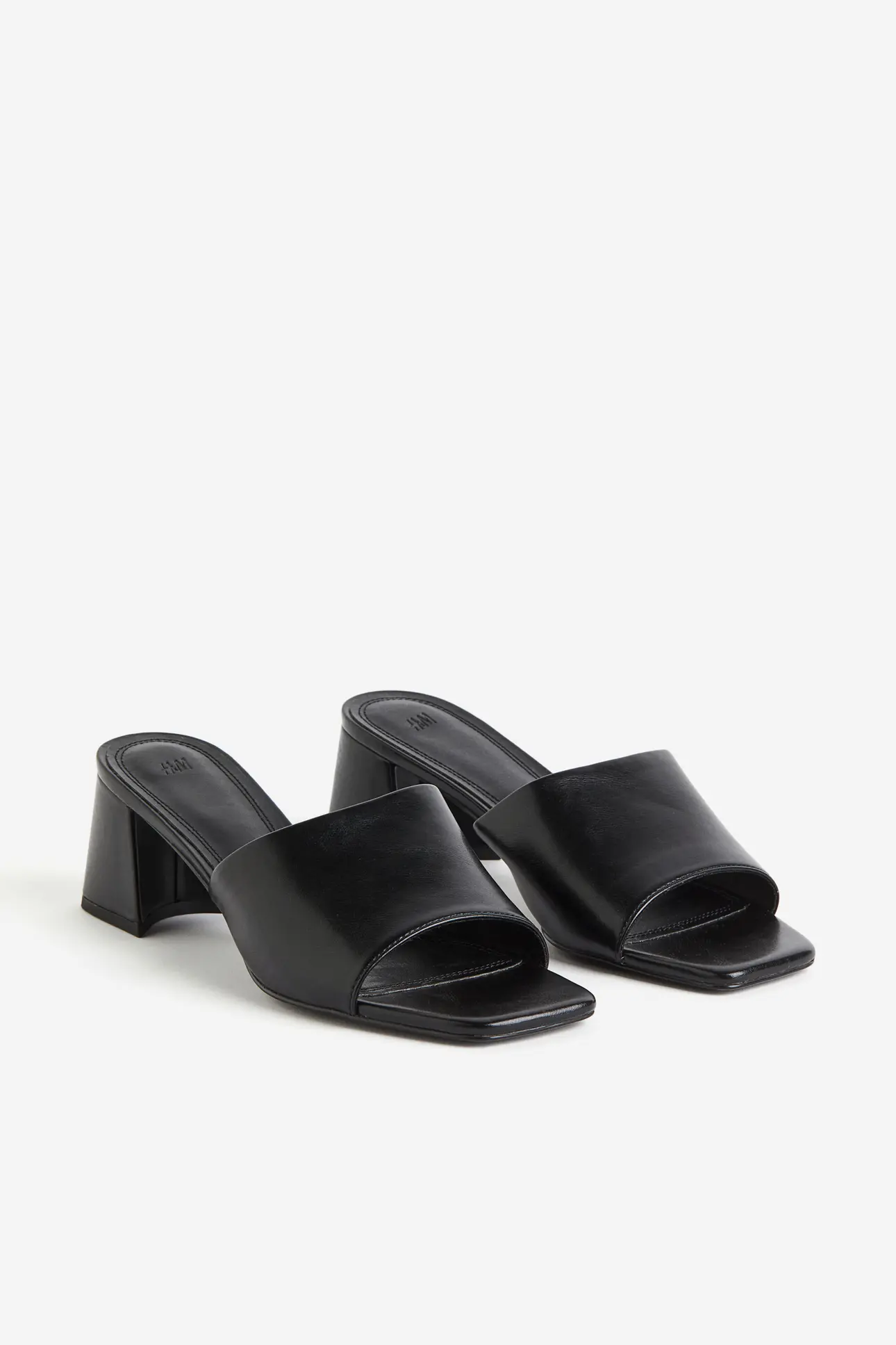 Sandali slip-on - Tacco alto - Nero - DONNA | H&M IT