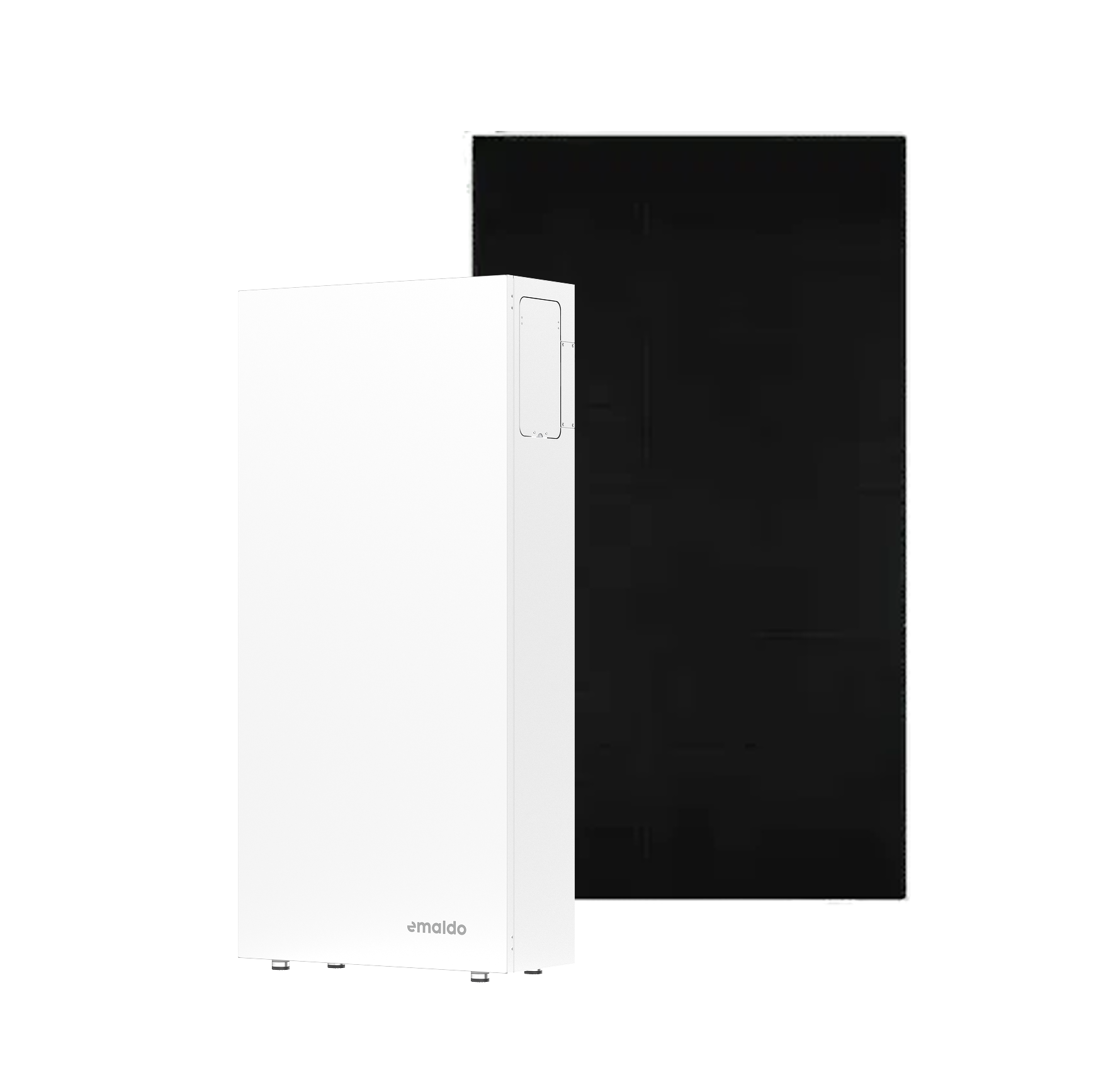 Europæisk solcelleanlæg med netstabiliserings batteri - Emaldo Core Mellem pakke