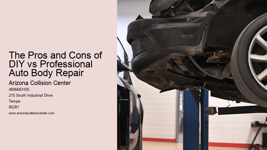 The Pros and Cons of DIY vs Professional Auto Body Repair