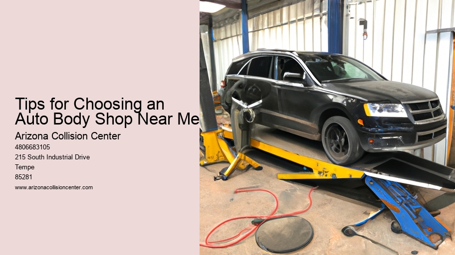 Tips for Choosing an Auto Body Shop Near Me