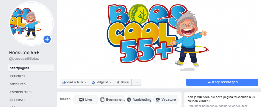 BoesCool55+ nu ook op Facebook!