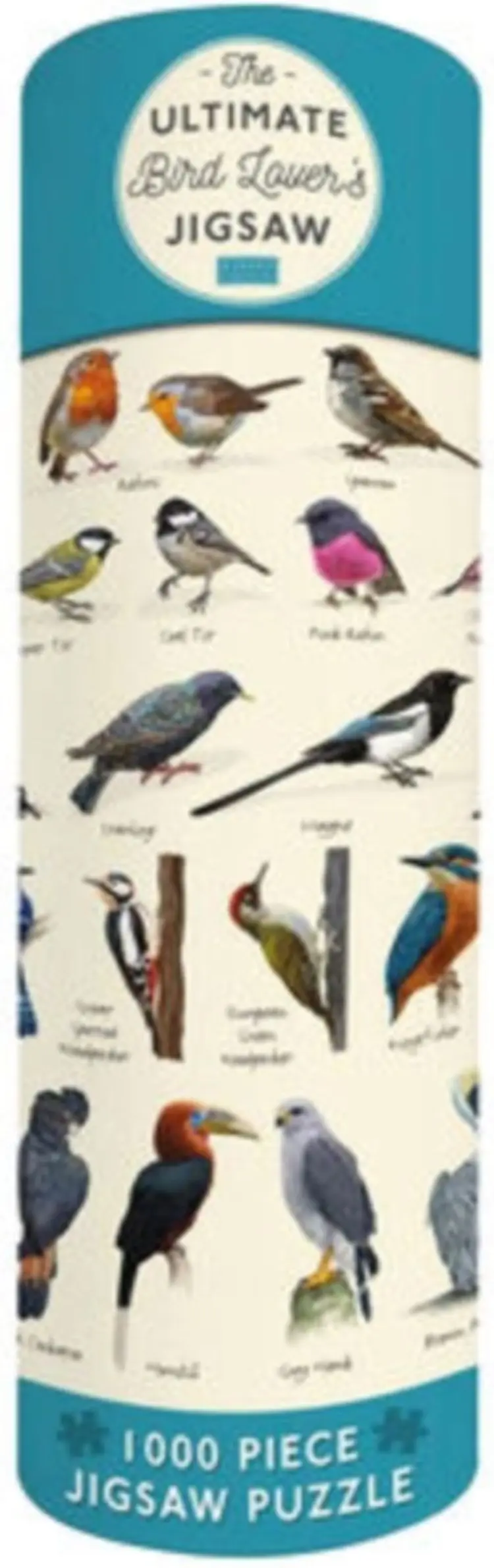 Ultimate Bird Lovers 1000 Piece Jigsaw Puzzle - Den ultimative fugleelskers 1000 brikkers puslespil af Robert Frederick