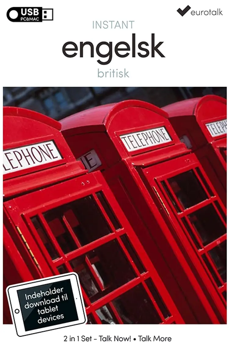 Britisk engelsk begynder- og parlørkursus USB & download af EuroTalk