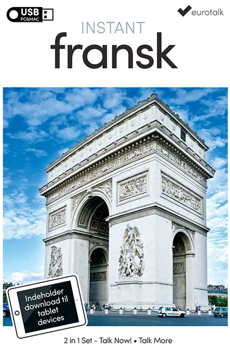 Fransk begynder- og parlørkursus USB & download af EuroTalk