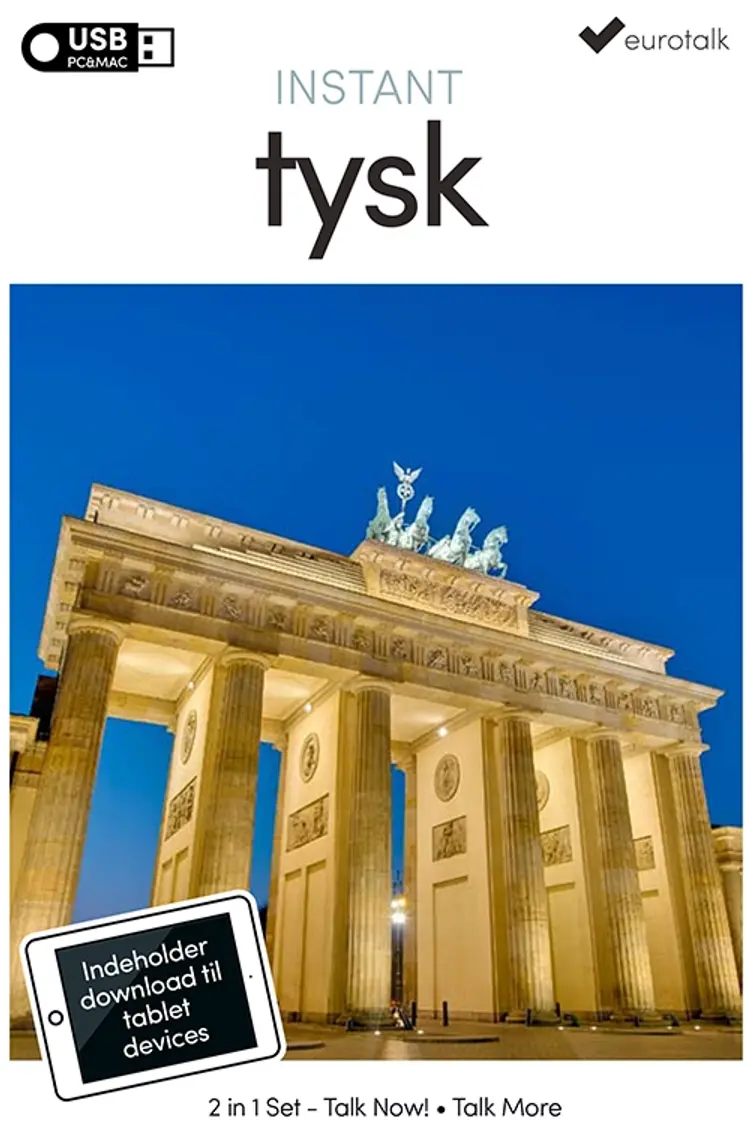 Tysk begynder- og parlørkursus USB & download af EuroTalk