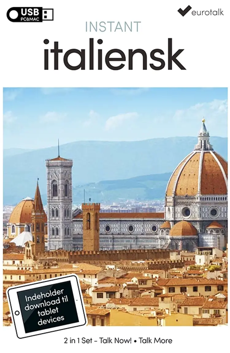 Italiensk begynder- og parlørkursus USB & download af EuroTalk