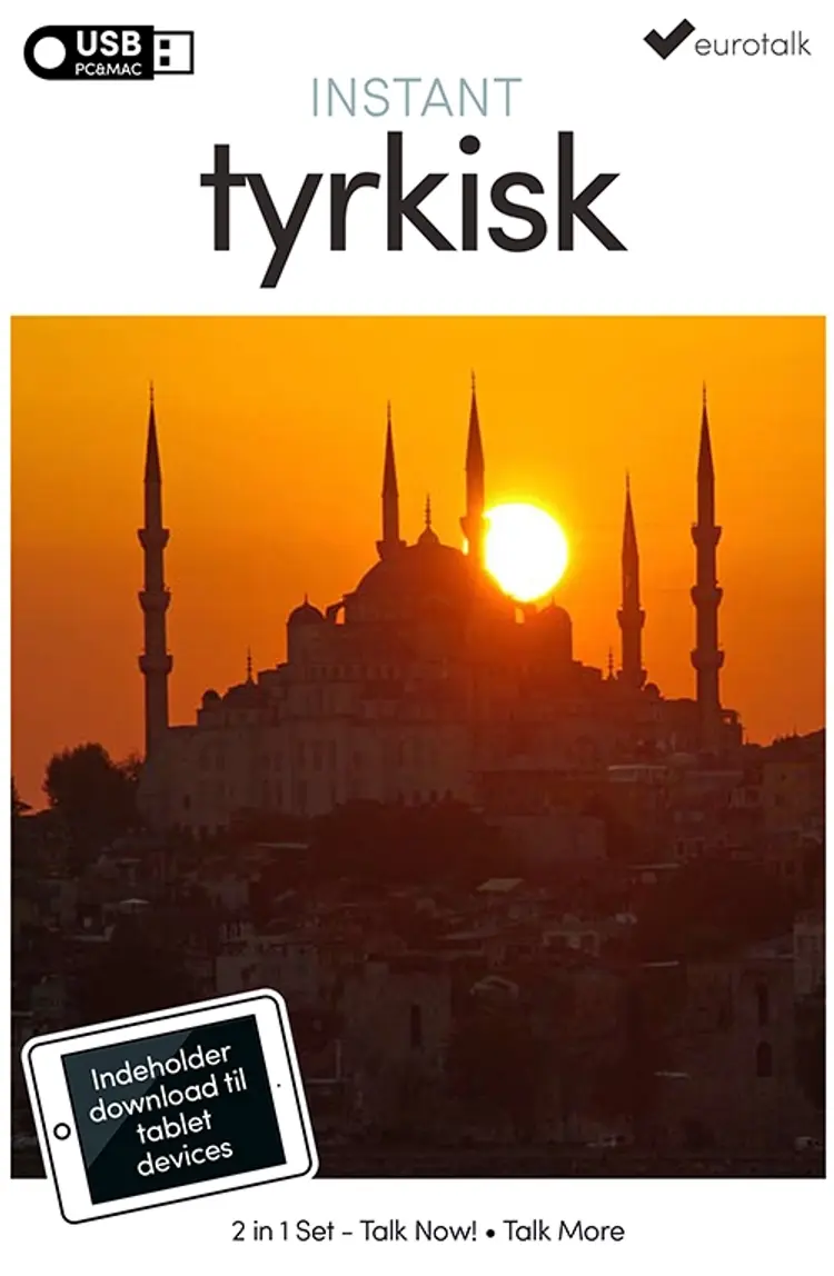 Tyrkisk begynder- og parlørkursus USB & download af EuroTalk