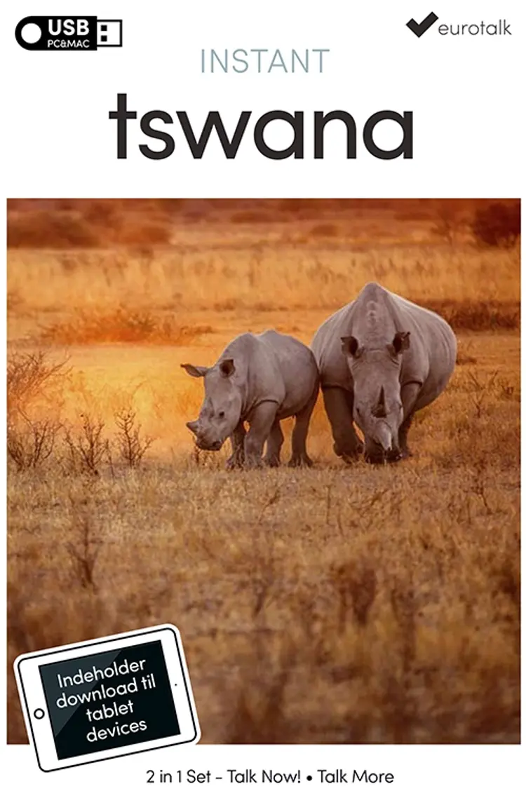 Setswana begynder- og parlørkursus USB & download af EuroTalk
