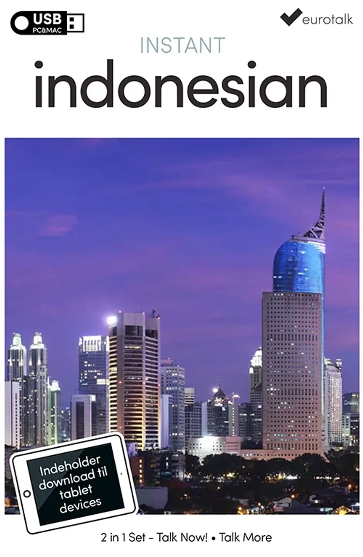 Indonesisk begynder- og parlørkursus USB & download af EuroTalk