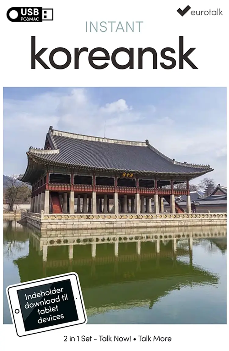 Koreansk begynder- og parlørkursus USB & download af EuroTalk