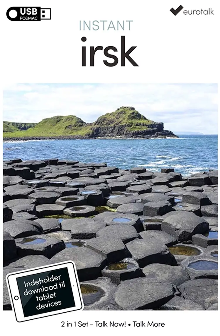 Irsk begynder- og parlørkursus USB & download af EuroTalk